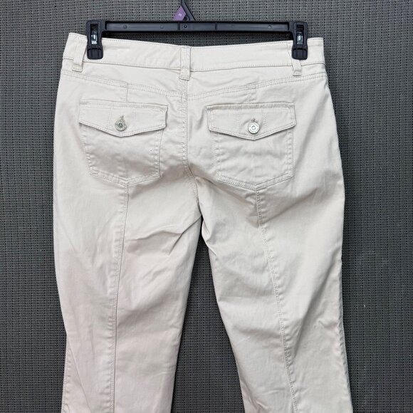 White House Black Market Womens Size 6R Beige Slim Ankle Denim Jeans - Picture 10 of 11